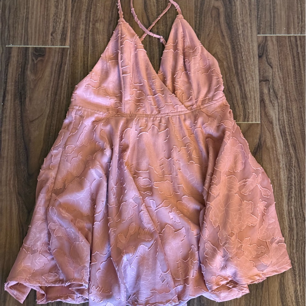 Lulu's Blush Babydoll Cocktail Dress